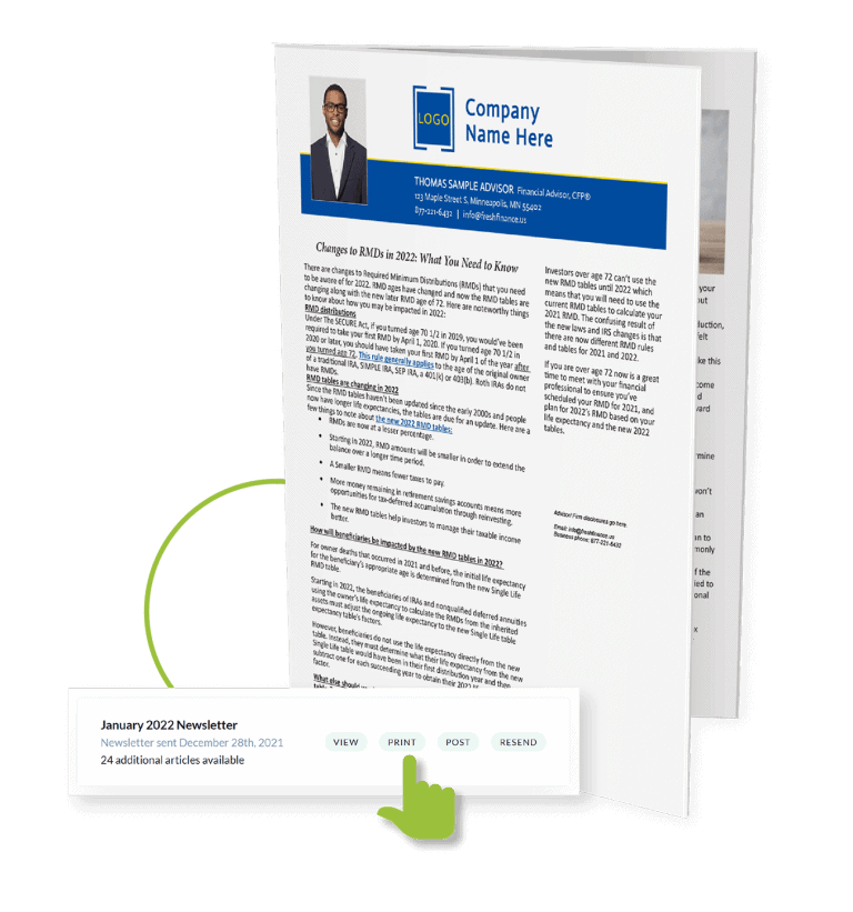 Printed Newsletter-SCALED content marketing